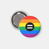 Aimant Drapeau des droits gays (Recto/Verso)