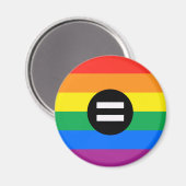 Aimant Drapeau des droits gays (Recto/Verso)