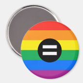 Aimant Drapeau des droits gays (Recto/Verso)