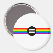 Aimant Drapeau des droits gays (Recto/Verso)