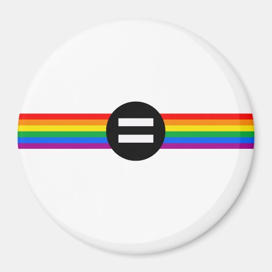Aimant Drapeau des droits gays (Devant)