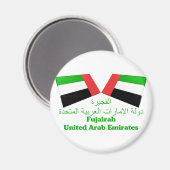 Aimant Drapeau des EAU et Fujairah (Recto/Verso)