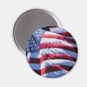Aimant Drapeau des États-Unis (Recto/Verso)