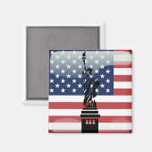 Aimant Drapeau des États-Unis (Recto/Verso)