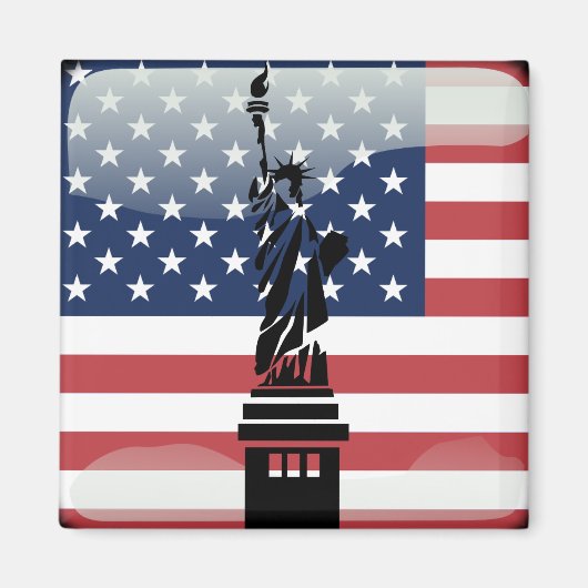 Aimant Drapeau des États-Unis (Devant)