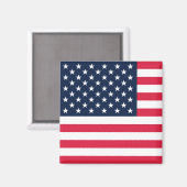 Aimant Drapeau des États-Unis à 50 étoiles (Recto/Verso)