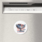 Aimant Drapeau des États-Unis. Amérique (In Situ (Lave-vaisselle))
