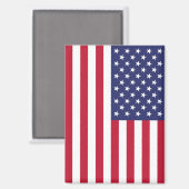Aimant Drapeau des États-Unis d'Amérique (Recto/Verso)