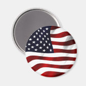 AIMANT DRAPEAU DES ÉTATS-UNIS D'AMÉRIQUE (Recto/Verso)