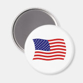 Aimant Drapeau des États-Unis d'Amérique (Recto/Verso)