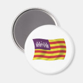 Aimant Drapeau des Îles Baléares (Recto/Verso)