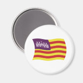 Aimant Drapeau des Îles Baléares (Recto/Verso)