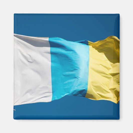 Aimant Drapeau des îles Canaries (Devant)