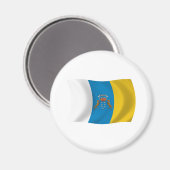 Aimant Drapeau des Îles Canaries (Recto/Verso)