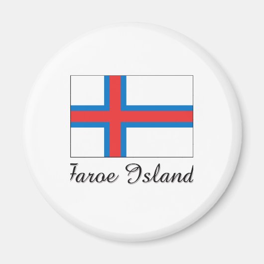 Aimant Drapeau des îles Féroé (Devant)