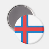 Aimant Drapeau des îles Féroé (Recto/Verso)