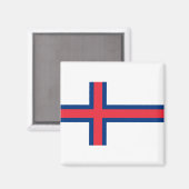 Aimant Drapeau des îles Féroé (Recto/Verso)