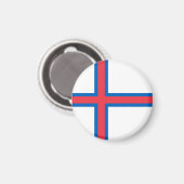 Aimant Drapeau des îles Féroé (Recto/Verso)