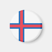 Aimant Drapeau des îles Féroé (Devant)