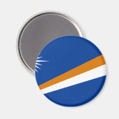 Aimant Drapeau des Îles Marshall (Recto/Verso)