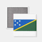 Aimant Drapeau des Îles Salomon (Recto/Verso)