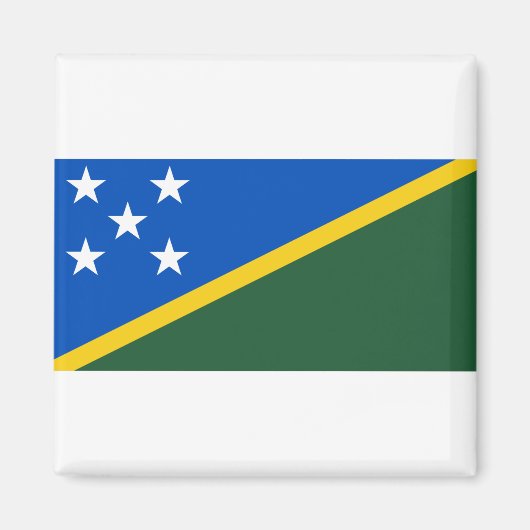 Aimant Drapeau des Îles Salomon (Devant)