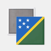 Aimant Drapeau des Îles Salomon (Recto/Verso)