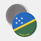 Aimant Drapeau des Îles Salomon Charming Patriotique (Recto/Verso)