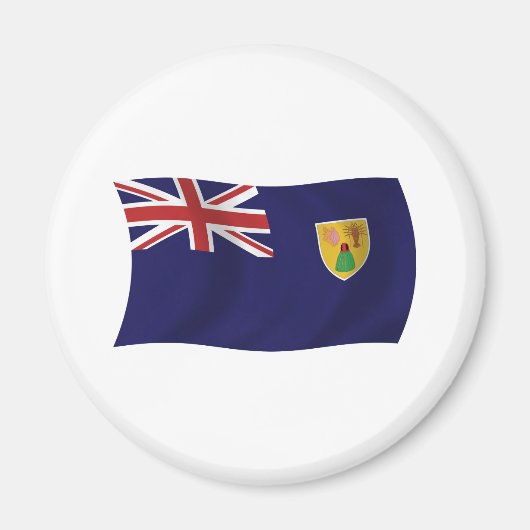 Aimant Drapeau des Îles Turques-et-Caïques (Devant)