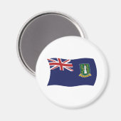 Aimant Drapeau des Îles Vierges britanniques (Recto/Verso)