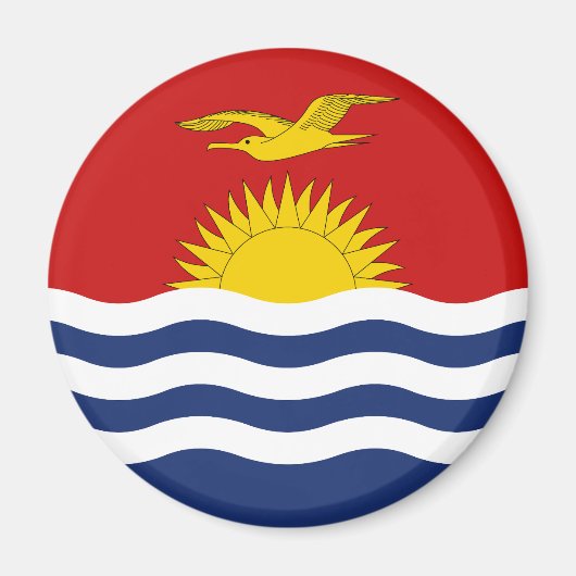 Aimant Drapeau des Kiribati (Devant)