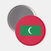 Aimant Drapeau des Maldives (Recto/Verso)
