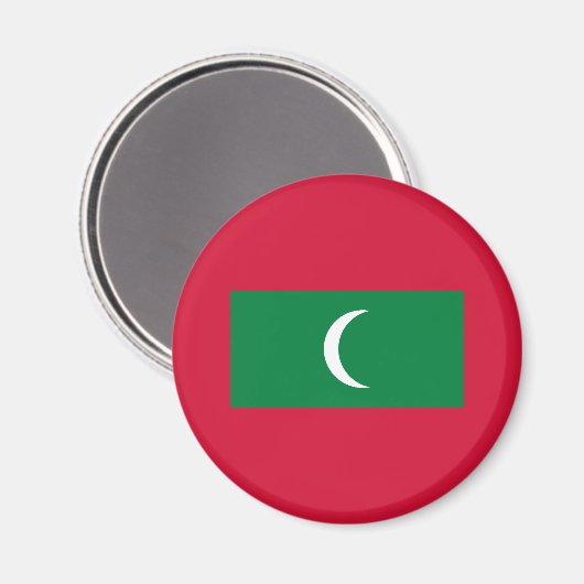Aimant Drapeau des Maldives (Recto/Verso)
