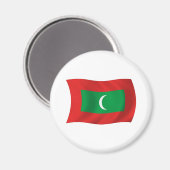 Aimant Drapeau des Maldives (Recto/Verso)