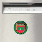 Aimant Drapeau des Maldives (In Situ (Lave-vaisselle))
