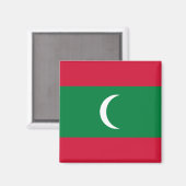 Aimant Drapeau des Maldives (Recto/Verso)
