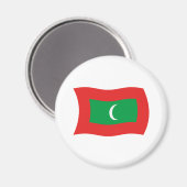 Aimant Drapeau des Maldives (Recto/Verso)