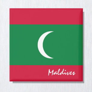 Aimant Drapeau des Maldives & Amateurs de vacances/sports