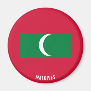 Aimant Drapeau des Maldives charmant patriotique