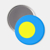 Aimant Drapeau des Palaos (Recto/Verso)