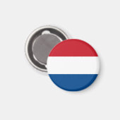 Aimant Drapeau des Pays-Bas Souvenir Moderne (Recto/Verso)