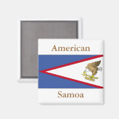 Aimant Drapeau des Samoa américaines (Recto/Verso)