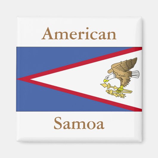 Aimant Drapeau des Samoa américaines (Devant)