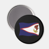 Aimant Drapeau des Samoa américaines (Recto/Verso)