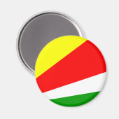 Aimant Drapeau des Seychelles (Recto/Verso)