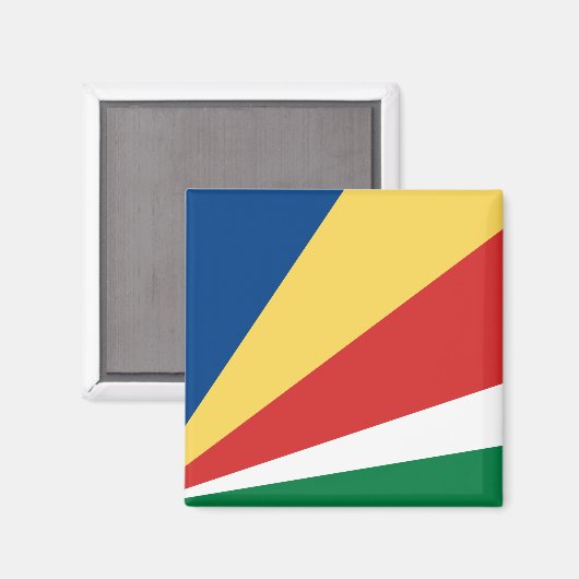 Aimant Drapeau des Seychelles (Recto/Verso)