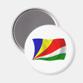 Aimant Drapeau des Seychelles (Recto/Verso)