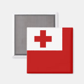 Aimant Drapeau des Tonga (Recto/Verso)