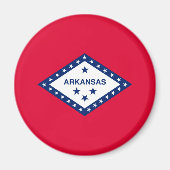 Aimant Drapeau d'État Arkansas (Devant)