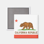 Aimant Drapeau d'État de Californie (Recto/Verso)